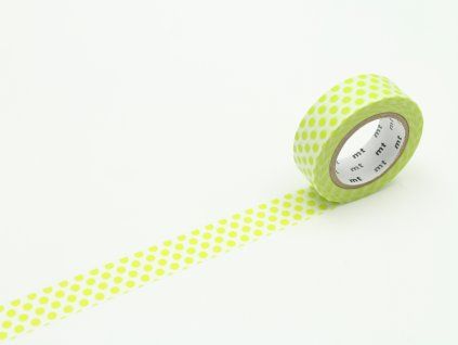 Produkt Washi páska geometrická - dot lime