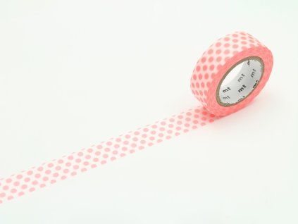 Produkt Washi páska geometrická - dot shocking red
