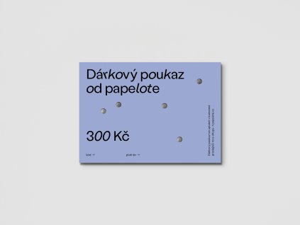 Produkt Dárkový poukaz na nákup 300 Kč
