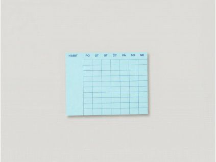 Produkt Habit tracker na šedém pozadí