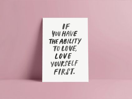 Produkt Přání Love Yourself First
