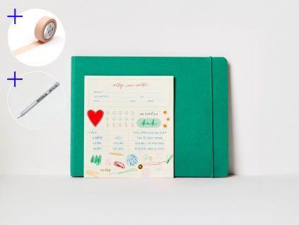 Produkt Sada Vítej na světě – střední smaragdová